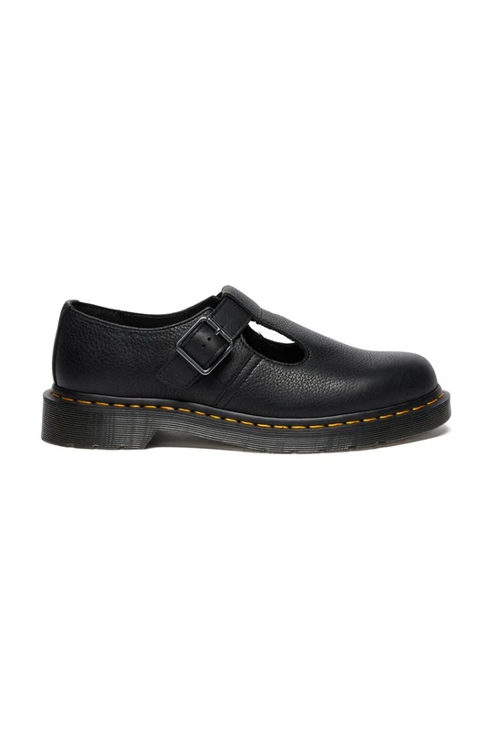 Dr. Martens półbuty skórzane Polley płaski czarny DM41408001