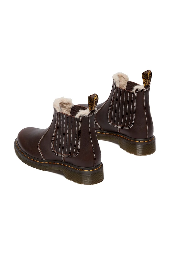 Obuwie Dr. Martens sztyblety skórzane 2976 Leonore II DM41418200 brązowy