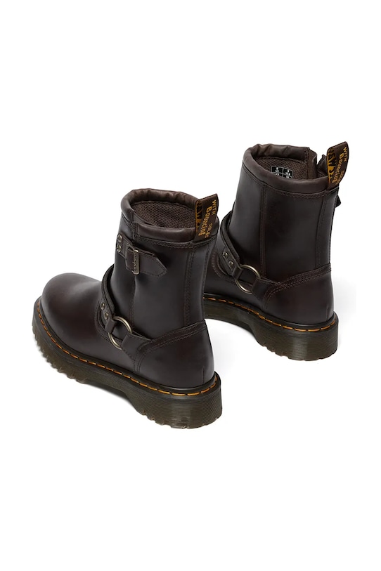 Obuwie Dr. Martens botki skórzane Anistone Harness DM41870200 brązowy