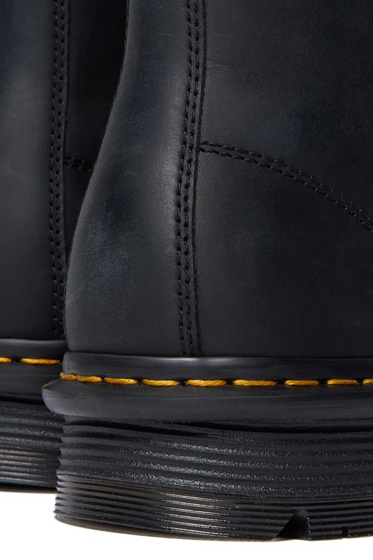 Dr. Martens botki skórzane ZebZag Laceless czarny DM42653001