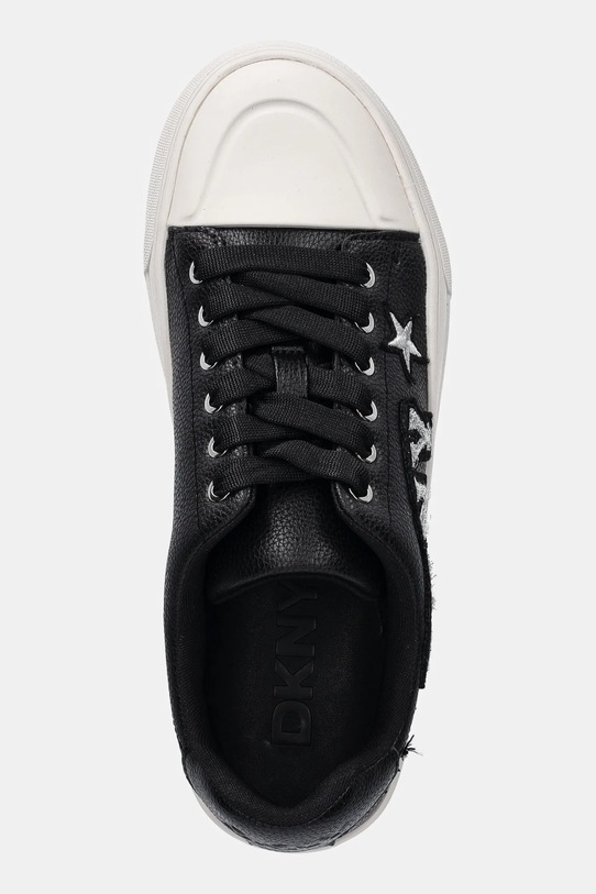 Δερμάτινα ελαφριά παπούτσια Dkny York Star μαύρο K4588454.BLK