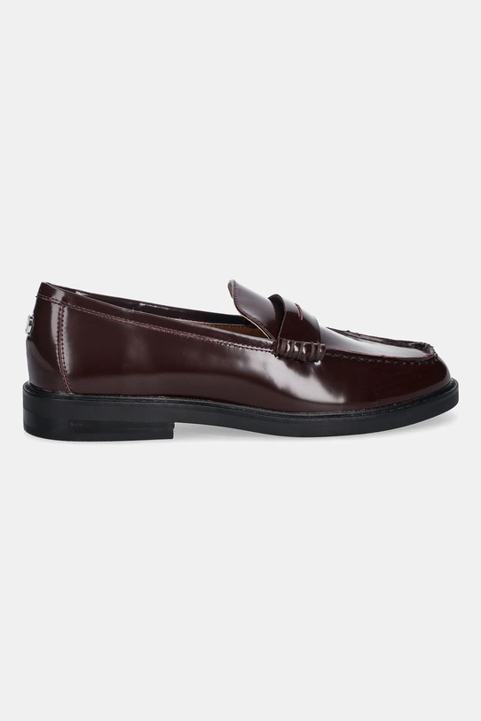 Steve Madden mokasyny skórzane Adison 11004736.627 bordowy AW25