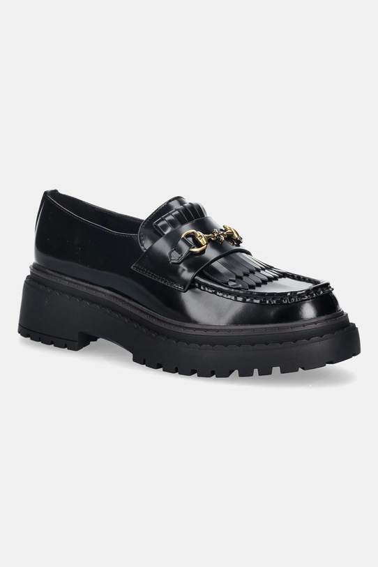 Steve Madden mokasyny skórzane Anabeth platforma czarny 11004723.017