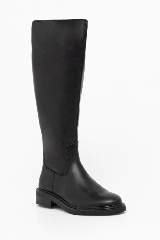 Usnjeni elegantni škornji Steve Madden Neva Ravna črna 11004756.017
