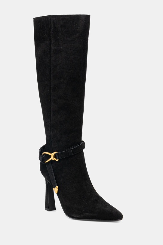 Elegantni škornji iz semiša Steve Madden Sirrens Neizolirana črna 11004776.015