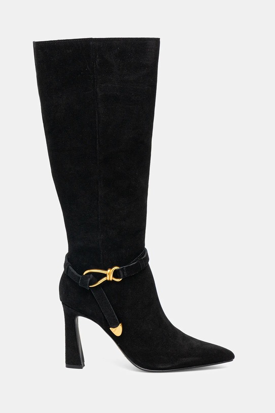 Elegantni škornji iz semiša Steve Madden Sirrens 11004776.015 črna AW25
