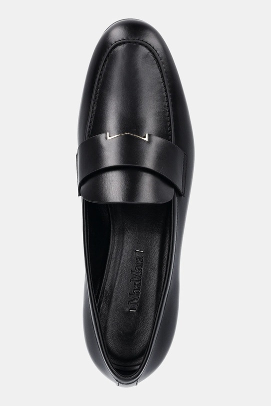 Max Mara mokasyny skórzane REGENTMOC czarny 2524526071600