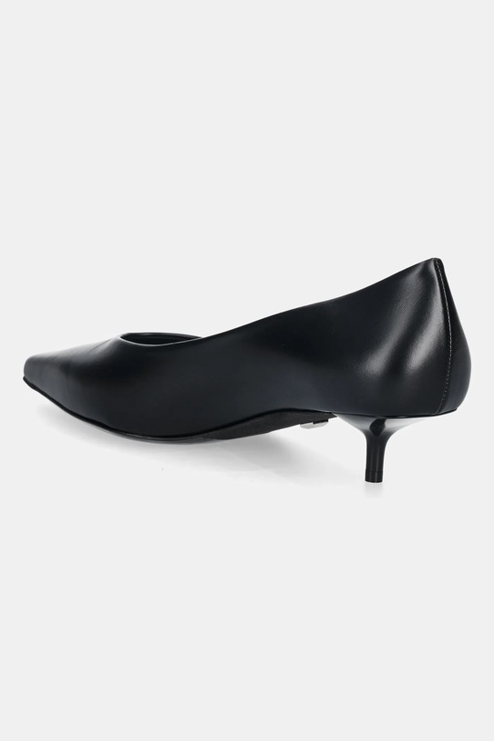 Obuwie Max Mara szpilki skórzane KITTENPUMP 2524526131600 czarny