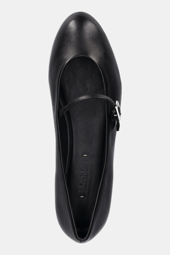 Max Mara baleriny skórzane MMBALLET czarny 2524526311600