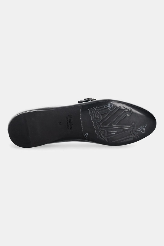 Max Mara baleriny skórzane MMBALLET 2524526311600 czarny