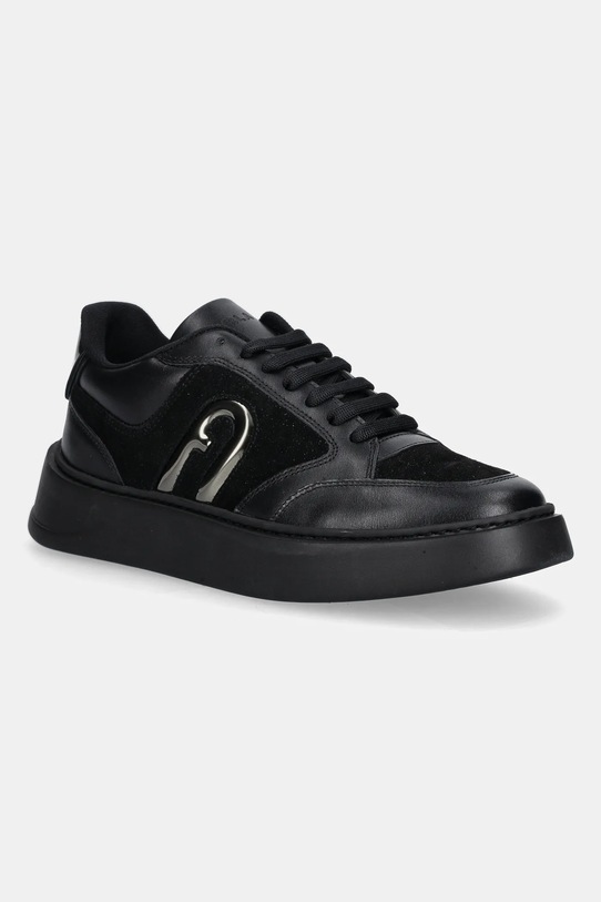 Furla sneakersy skórzane Lace-Up Sneaker T.3 skóra zamszowa czarny YJ92SPT.BX4243.F2200
