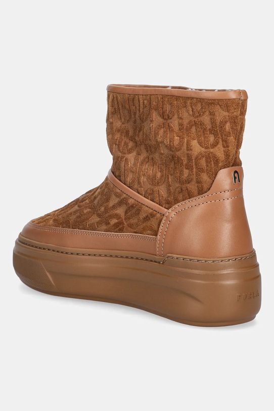Obuwie Furla śniegowce zamszowe Nuage Snow Boot YK29NUA.BX4215.RY000 brązowy