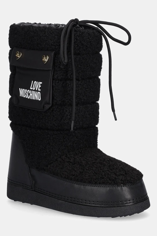 Μπότες χιονιού Love Moschino συνθετικό μαύρο JA24452G0NISM00A