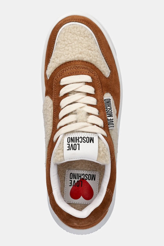 Love Moschino sneakersy brązowy JA15295H0NJU210A