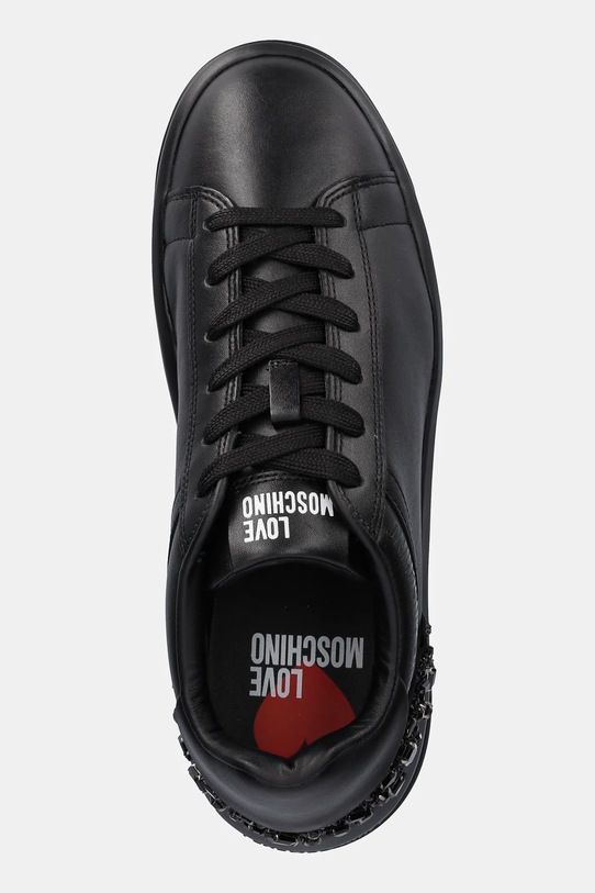 Δερμάτινα αθλητικά παπούτσια Love Moschino μαύρο JA15305G0NIAL00A