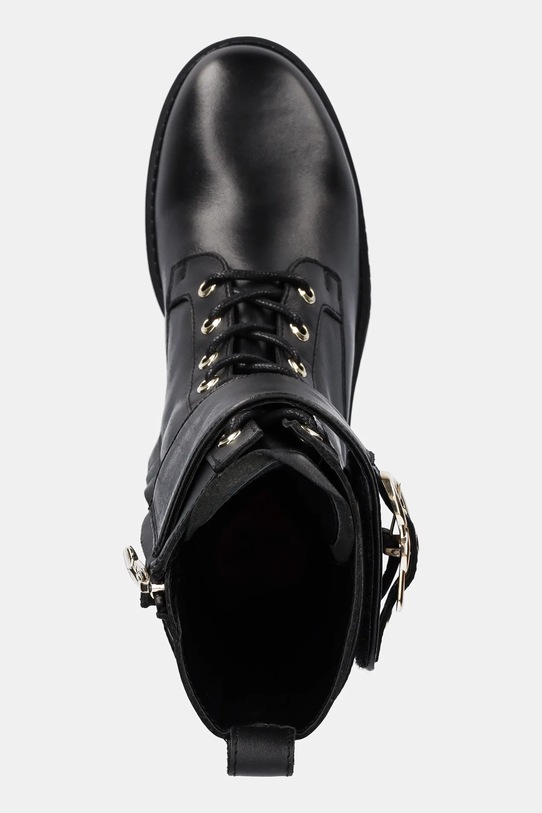 Love Moschino botki zamszowe czarny JA24287G0NIA0000