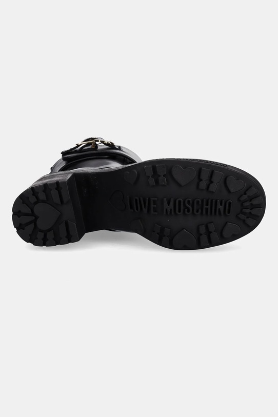Love Moschino botki zamszowe JA24287G0NIA0000 czarny
