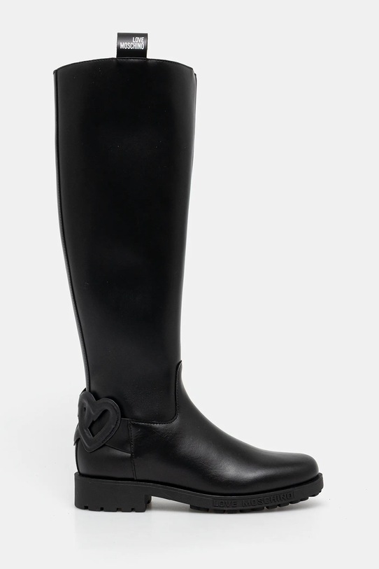 Love Moschino ghete de piele JA26064G0NIA0000 negru AW25