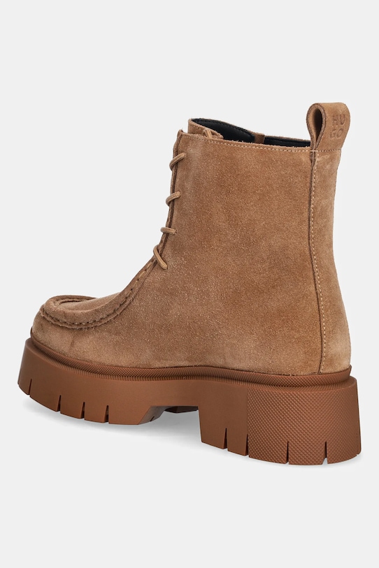 Scarpe HUGO stivaletti alla caviglia in camoscio Kris 50552733.230 beige