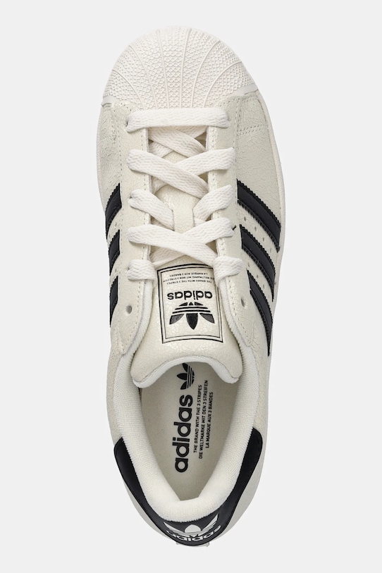 adidas Originals sneakersy skórzane SUPERSTAR II W beżowy JS4013