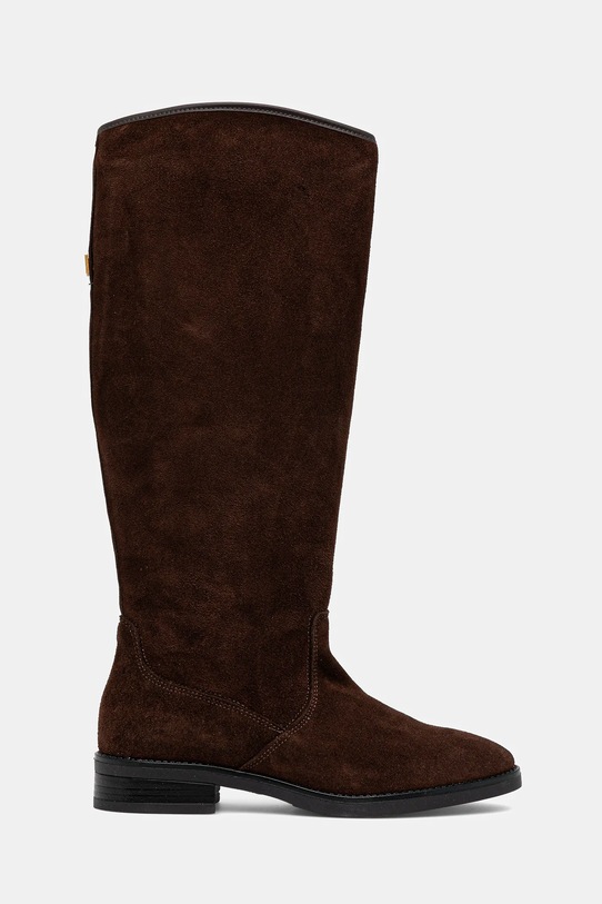 Steve Madden kozaki zamszowe Vlora 11004761.205 brązowy AW25