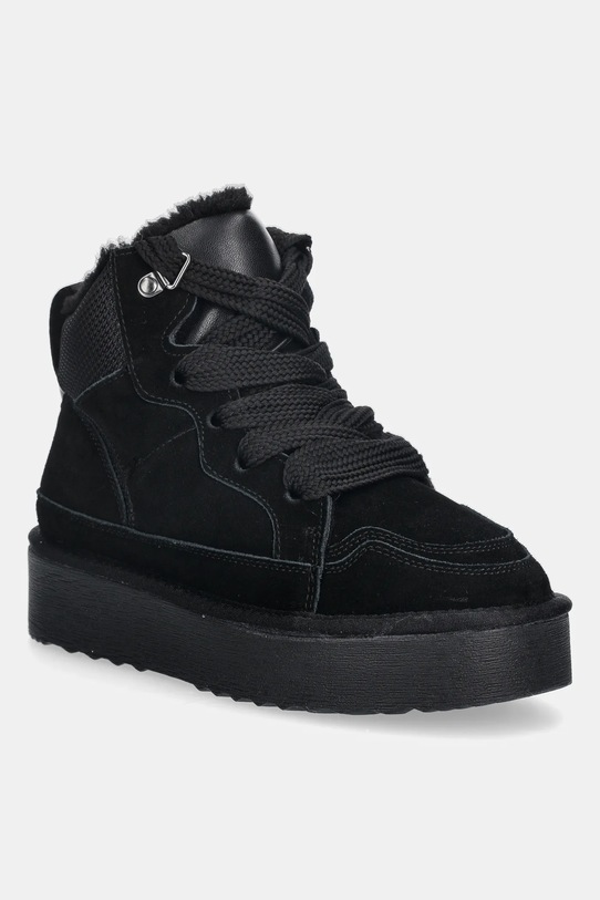 Σουέτ αθλητικά παπούτσια Steve Madden Paci συνθετικό μαύρο 11003464.001