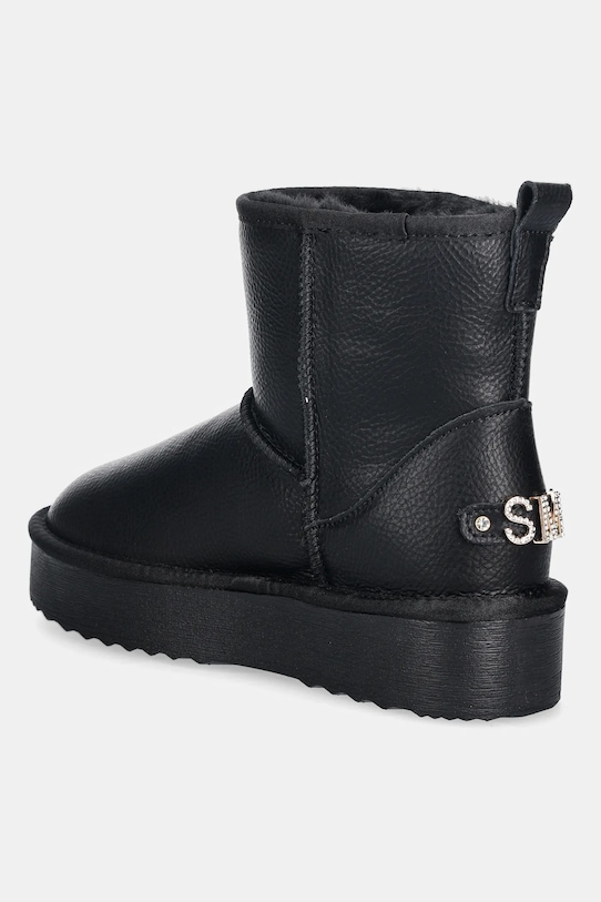 Παπούτσια Δερμάτινες μπότες Steve Madden Tessah 11003483.017 μαύρο