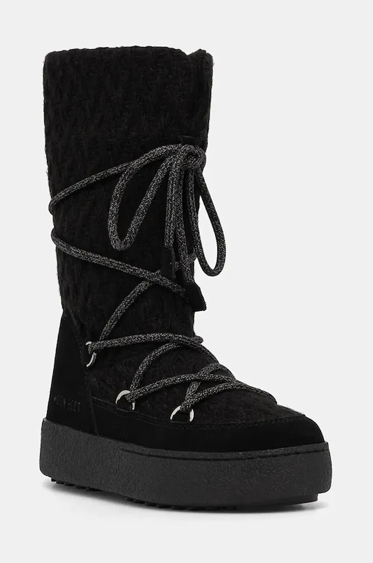 Moon Boot śniegowce MB X GIR LTRACK KNIT tekstylny czarny 80D2450230.N001