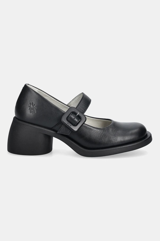 Кожаные туфли Fly London HUVI044FLY P145044005 чёрный AW25