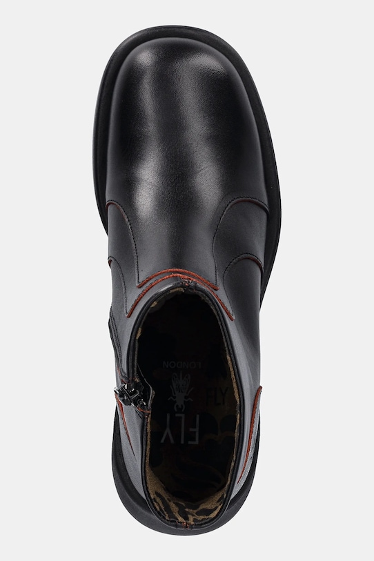 Δερμάτινες μπότες Fly London HEWI304FLY μαύρο P145304001