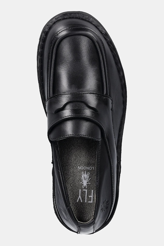 Fly London mokasyny skórzane BOIL161FLY czarny P211161001
