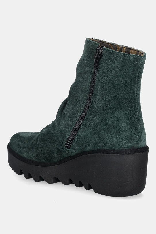 Obuwie Fly London botki zamszowe BANN538FLY P501538012 zielony
