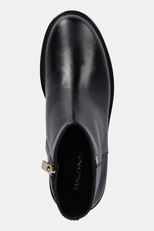 Baldinini botki skórzane czarny D6B149P4VITE.0000