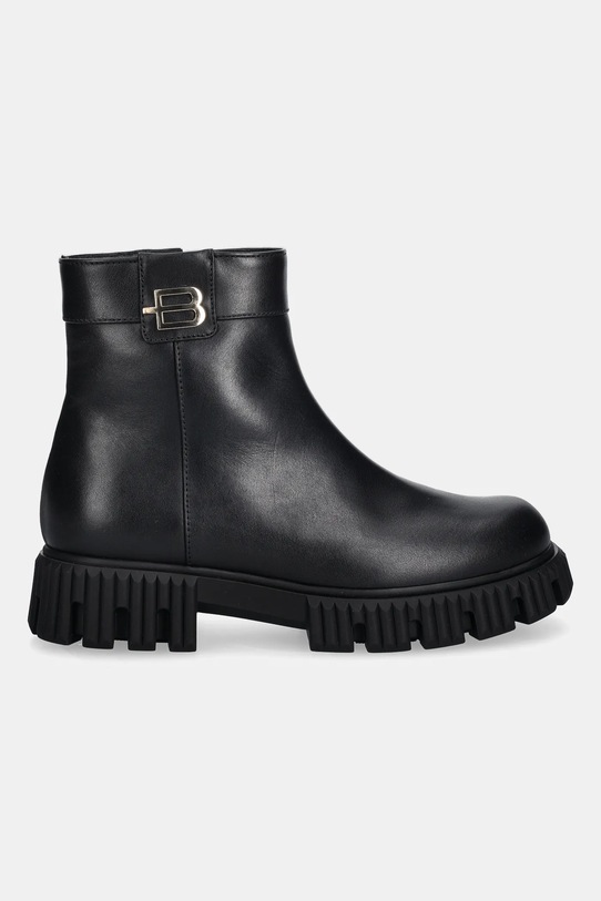 Baldinini botki skórzane D6B155P1VITE.0000 czarny AW25