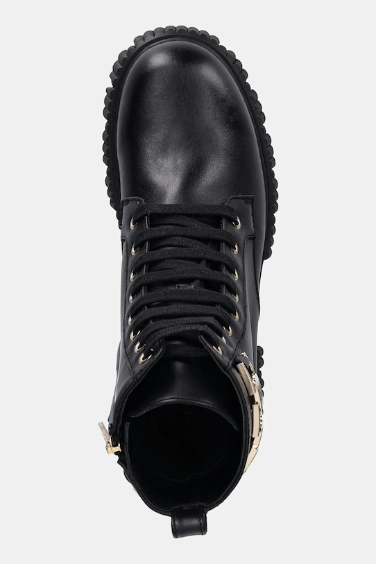 Baldinini stivali da motociclista in pelle nero D6B204P1VITE.0000