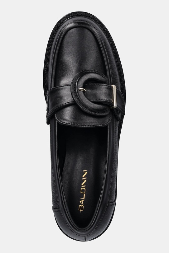 Baldinini mokasyny skórzane czarny D6B426P4VIBT.0000