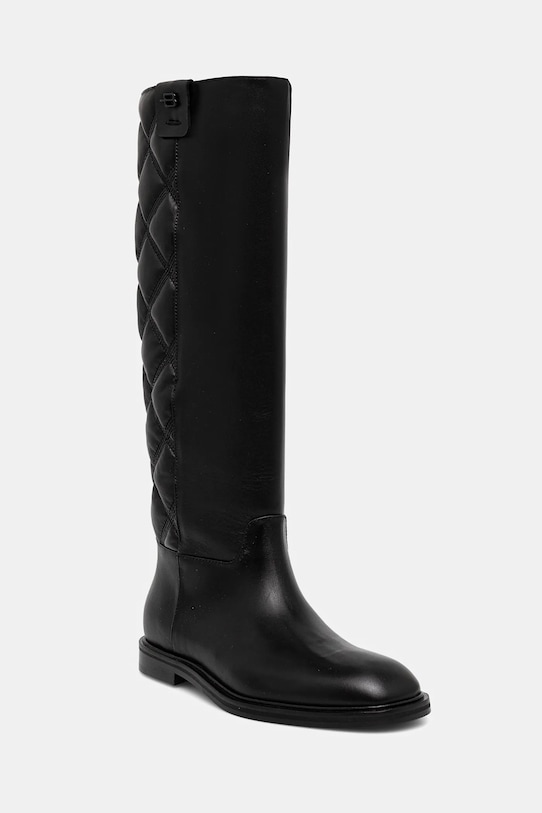 Baldinini kozaki skórzane płaski czarny D6B505P1VINT.0000