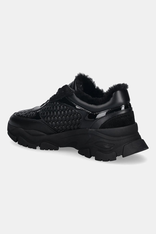 Obuwie Baldinini sneakersy skórzane D6B831A1ENAT.0000 czarny