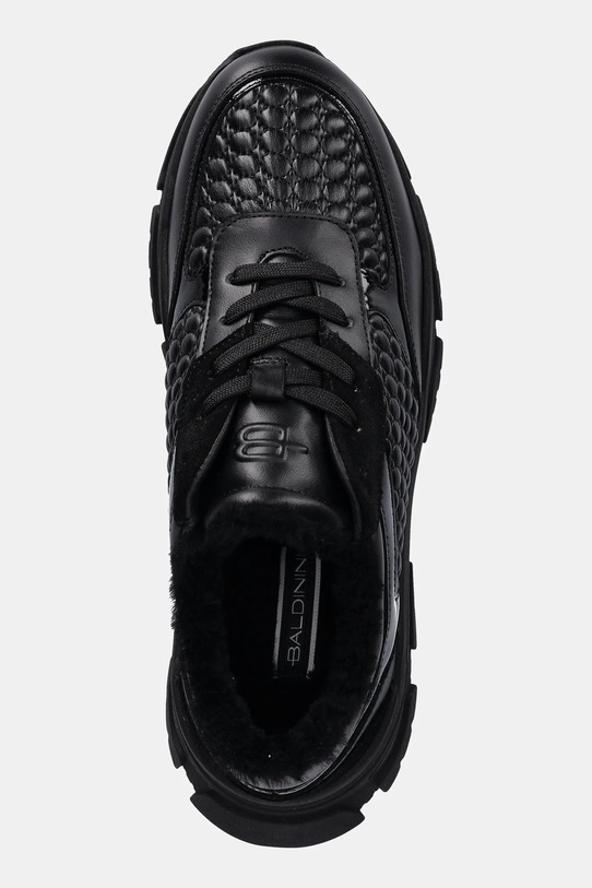 Baldinini sneakersy skórzane czarny D6B831A1ENAT.0000