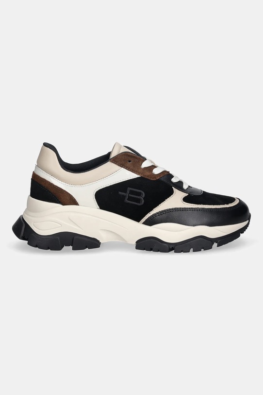 Baldinini sneakersy skórzane D6B832T1VICA.0000 czarny AW25