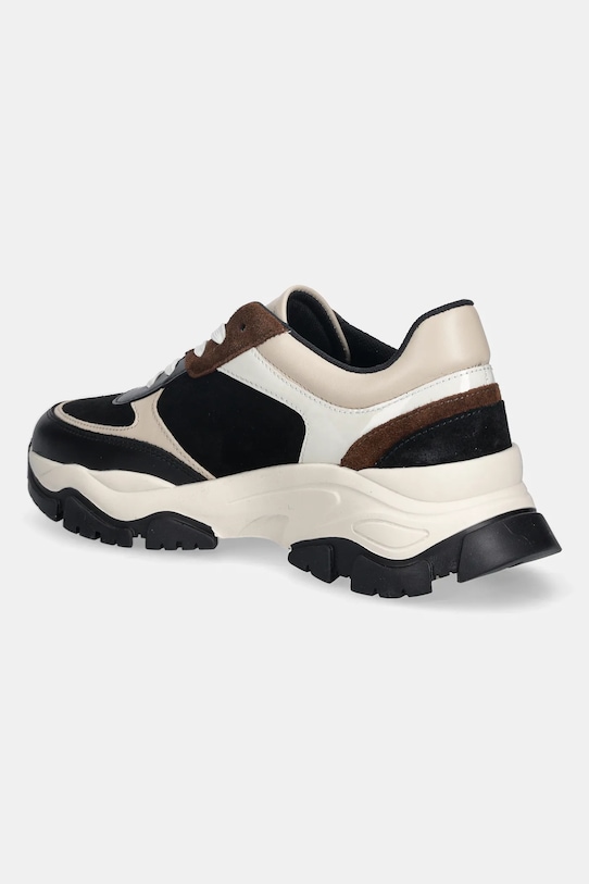 Obuwie Baldinini sneakersy skórzane D6B832T1VICA.0000 czarny