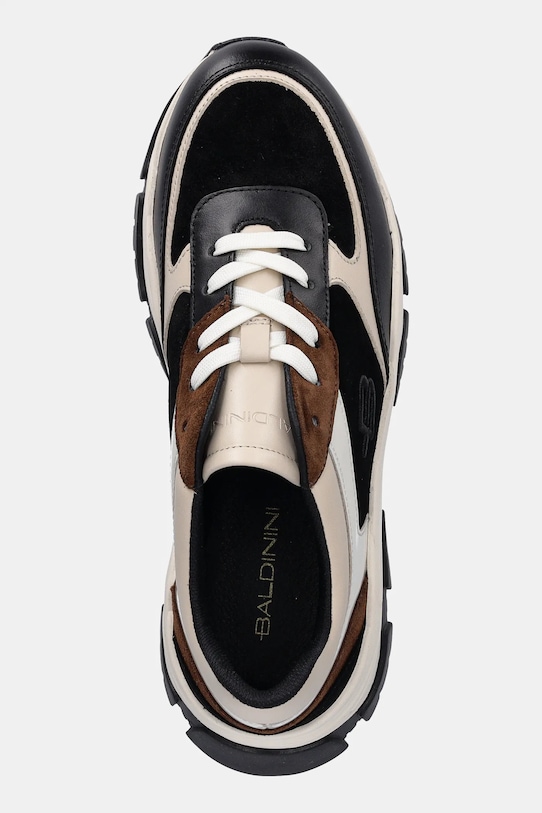 Baldinini sneakersy skórzane czarny D6B832T1VICA.0000