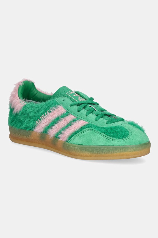 Маратонки adidas Originals Gazelle Indoor велур зелен JP8342