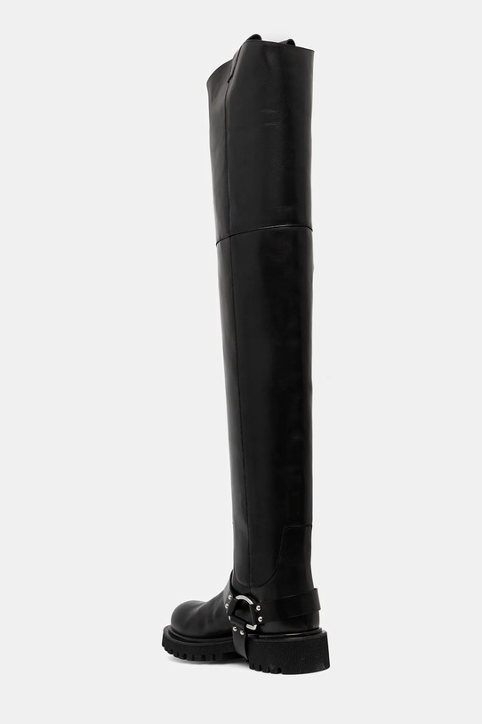 Обувки Кожени ботуши MSGM 3942MDS676.557.99 черен