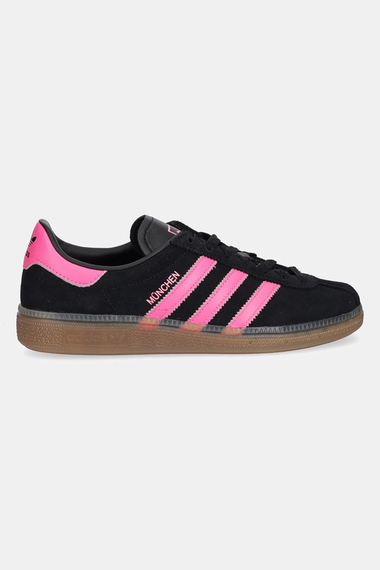 adidas Originals sneakersy skórzane Muenchen W JS4000 czarny AW25
