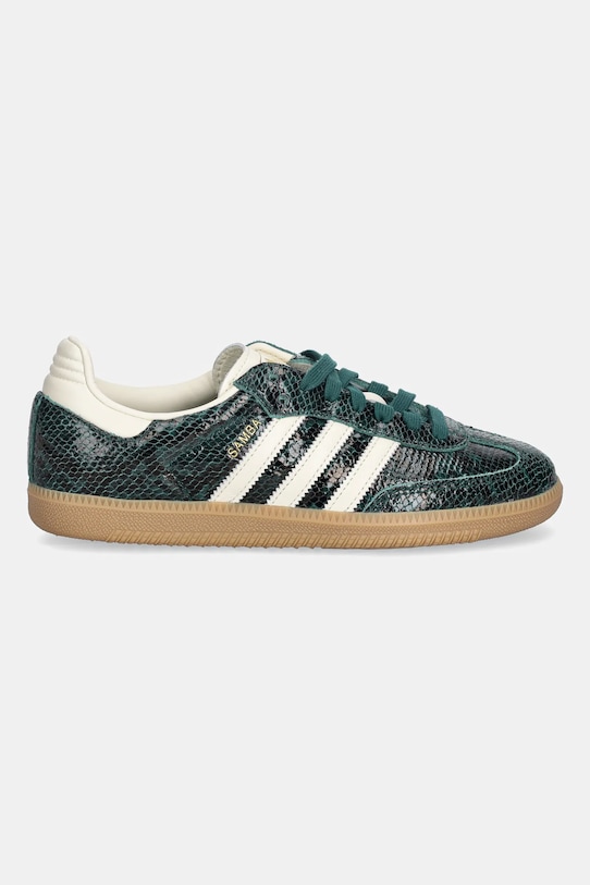adidas Originals sneakersy skórzane Samba Og W JR8848 zielony AW25