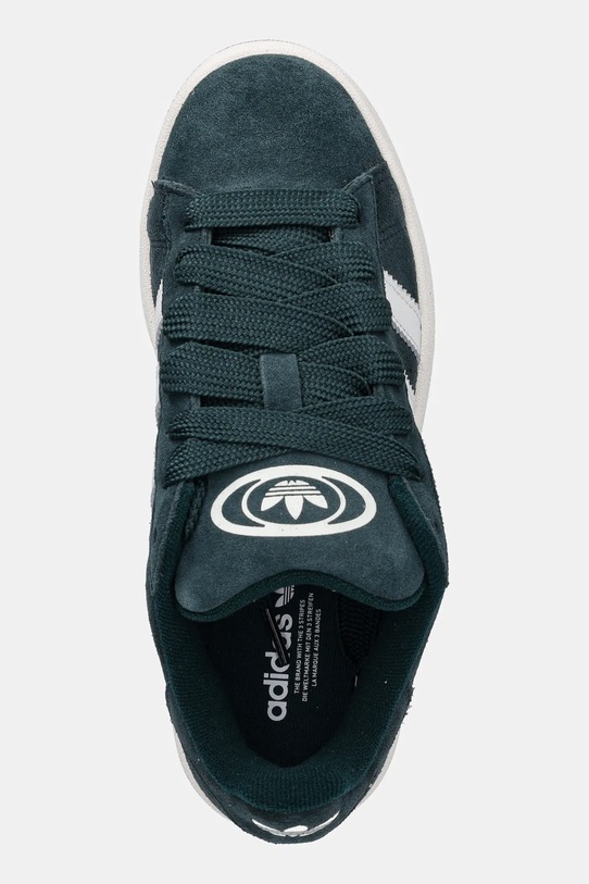 Tenisice od brušene kože adidas Originals Campus 00S W zelena JQ8291