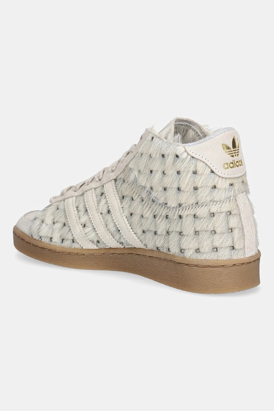 Obuwie adidas Originals sneakersy skórzane Jabbar Hi W JS0799 beżowy