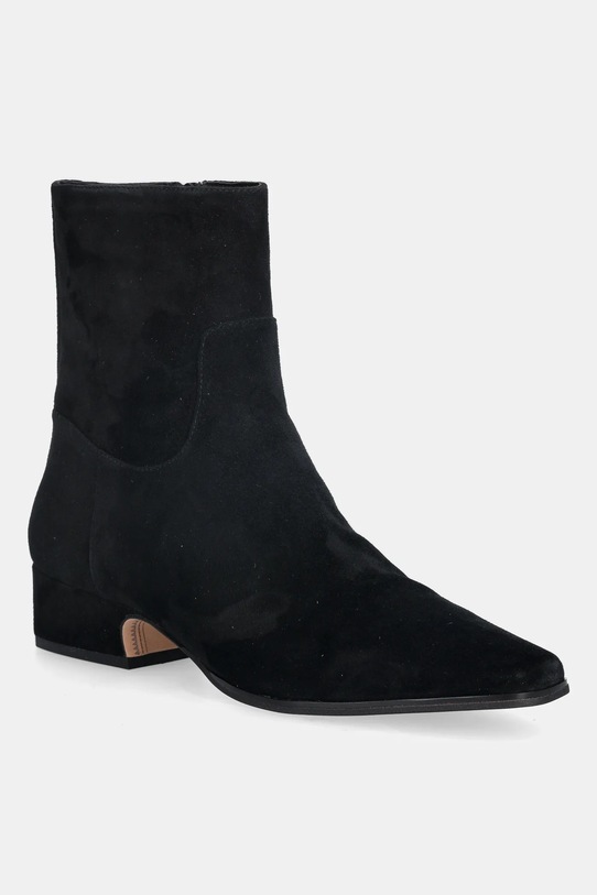 Nokwol botki zamszowe Dusty Black Suede słupek czarny Dusty.Black.Suede