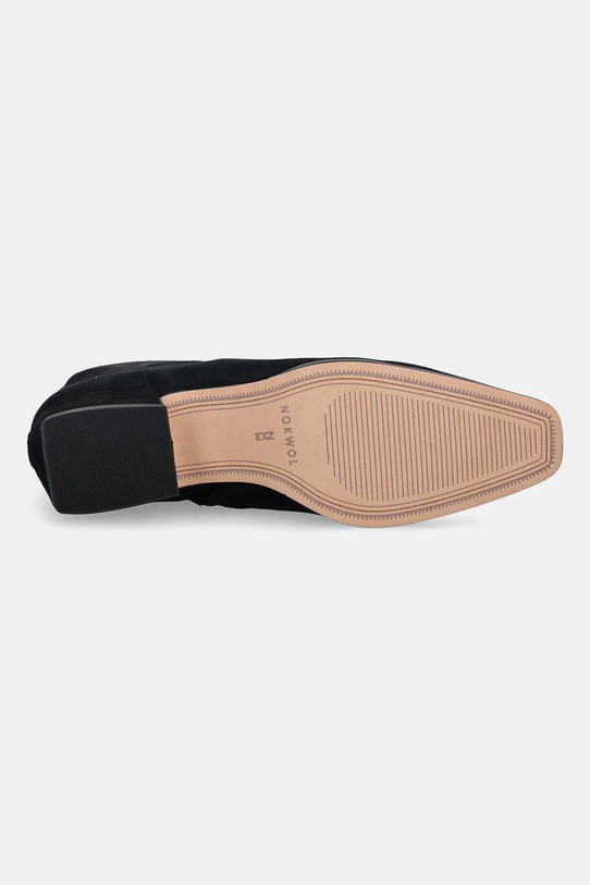 Nokwol botki zamszowe Dusty Black Suede Dusty.Black.Suede czarny